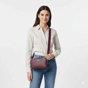 Kate Spade Madison Camera Bag in Blackberry Preserves Burgundy KC584 NWOT